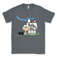 Charcoal Heather back to the peanuts Classic Tee - linhVisuals