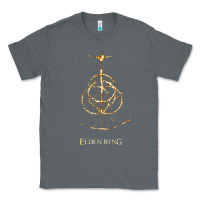Charcoal Heather eldenring Classic Tee - linhVisuals