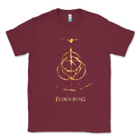 Burgundy eldenring Classic Tee - linhVisuals