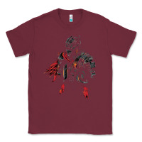 Burgundy eldenring Classic Tee - linhVisuals