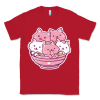 Red kawaii cat ramen   cute gift Classic Tee - linhVisuals