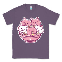 Lavender kawaii cat ramen   cute gift Classic Tee - linhVisuals