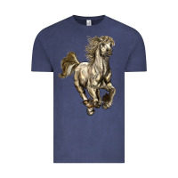 Vintage Denim percheron horse Vintage Tee - LillyAllenDesigns