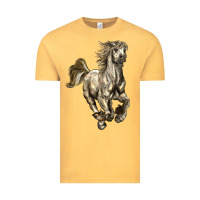 Vintage Mustard percheron horse Vintage Tee - LillyAllenDesigns