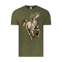 Vintage Olive percheron horse Vintage Tee - LillyAllenDesigns