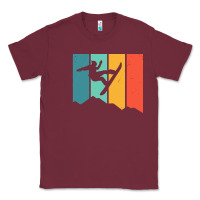 Burgundy snowboarding gift t  shirt snowboard tshirt for a snowboarder t  shirt Classic Tee - linhVisuals