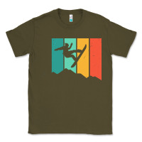 Army Green snowboarding gift t  shirt snowboard tshirt for a snowboarder t  shirt Classic Tee - linhVisuals