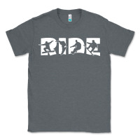 Charcoal Heather ride snowboard snowboarding Classic Tee - linhVisuals