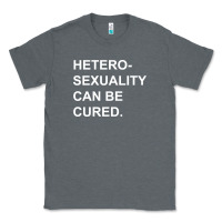 Charcoal Heather newheterosexuality can be cured Classic Tee - linhVisuals