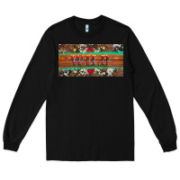 Black western wild and floral leopard  cowhide licanse plate Long Sleeve Tee - Artiststas