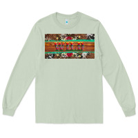 Matcha western wild and floral leopard  cowhide licanse plate Long Sleeve Tee - Artiststas