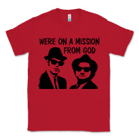 Red Elwood & Jake Classic Tee - linhVisuals