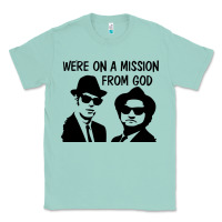 Seafoam Elwood & Jake Classic Tee - linhVisuals