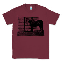 Burgundy beautiful jim key  performing horse Classic Tee - linhVisuals