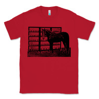 Red beautiful jim key  performing horse Classic Tee - linhVisuals