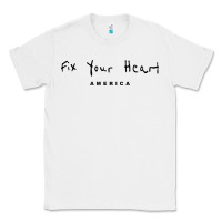 White Fix your heart america Classic Tee - linhVisuals