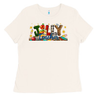 Bone Christmas Jolly Teacher Ladies Tee - Artiststas