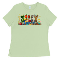 Matcha Christmas Jolly Teacher Ladies Tee - Artiststas