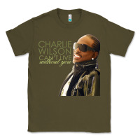 Army Green Charlie Wilson Classic Tee - linhVisuals