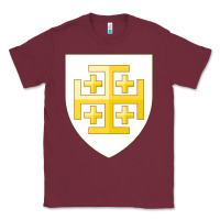 Burgundy arms of the kingdom of jerusalem Classic Tee - linhVisuals