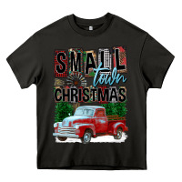 Asphalt Small Town Christmas Heavy Core Tee - FaDigitalArtStudio