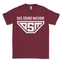 Burgundy das sound machine Classic Tee - linhVisuals