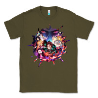 Army Green kimetsu no yaibathe hinokami chronicles Classic Tee - linhVisuals
