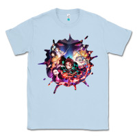 Dusty Blue kimetsu no yaibathe hinokami chronicles Classic Tee - linhVisuals