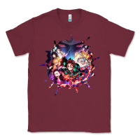 Burgundy kimetsu no yaibathe hinokami chronicles Classic Tee - linhVisuals