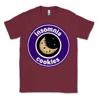 Burgundy suitable-insomnia-cookies-worn Classic Tee - linhVisuals