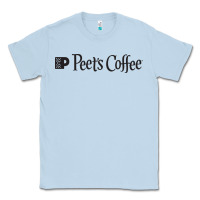 Dusty Blue suitable-peet's-coffee-worn Classic Tee - linhVisuals