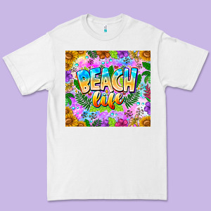 Beach Life Premium Tee Designed By Cowhidedigitalart