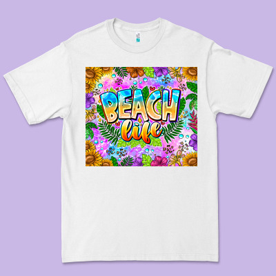 Beach Life Premium Tee Designed By Cowhidedigitalart