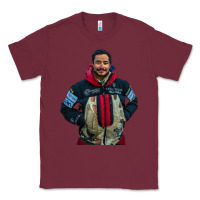 Burgundy nimsdai purja Classic Tee - linhVisuals