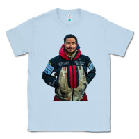 Dusty Blue nimsdai purja Classic Tee - linhVisuals