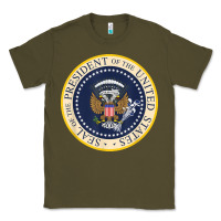 Army Green fake presidential seal Classic Tee - linhVisuals