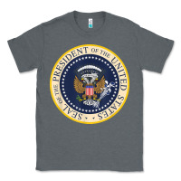 Charcoal Heather fake presidential seal Classic Tee - linhVisuals