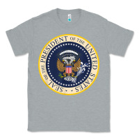 Heather Grey fake presidential seal Classic Tee - linhVisuals