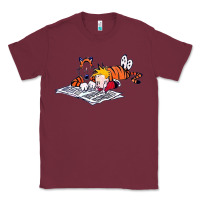 Burgundy calvin Classic Tee - linhVisuals