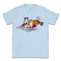 Dusty Blue calvin Classic Tee - linhVisuals
