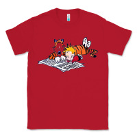 Red calvin Classic Tee - linhVisuals