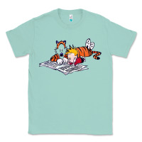 Seafoam calvin Classic Tee - linhVisuals