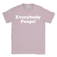 Lilac everybody poops Classic Tee - linhVisuals