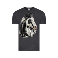 Vintage Black paint horse Vintage Tee - LillyAllenDesigns