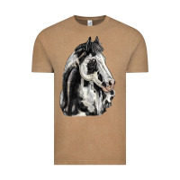 Vintage Coffee paint horse Vintage Tee - LillyAllenDesigns