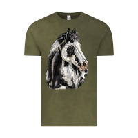 Vintage Olive paint horse Vintage Tee - LillyAllenDesigns