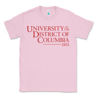 Bubblegum Pink University of the District of Columbia Classic Tee - linhVisuals