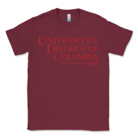 Burgundy University of the District of Columbia Classic Tee - linhVisuals