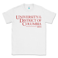 White University of the District of Columbia Classic Tee - linhVisuals