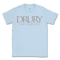 Dusty Blue Drury University Classic Tee - linhVisuals